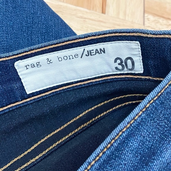 RAG & BONE W1526K089BMO Ankle  Skinny Jeans in Bloo Moon Color Size 30 - Picture 13 of 16